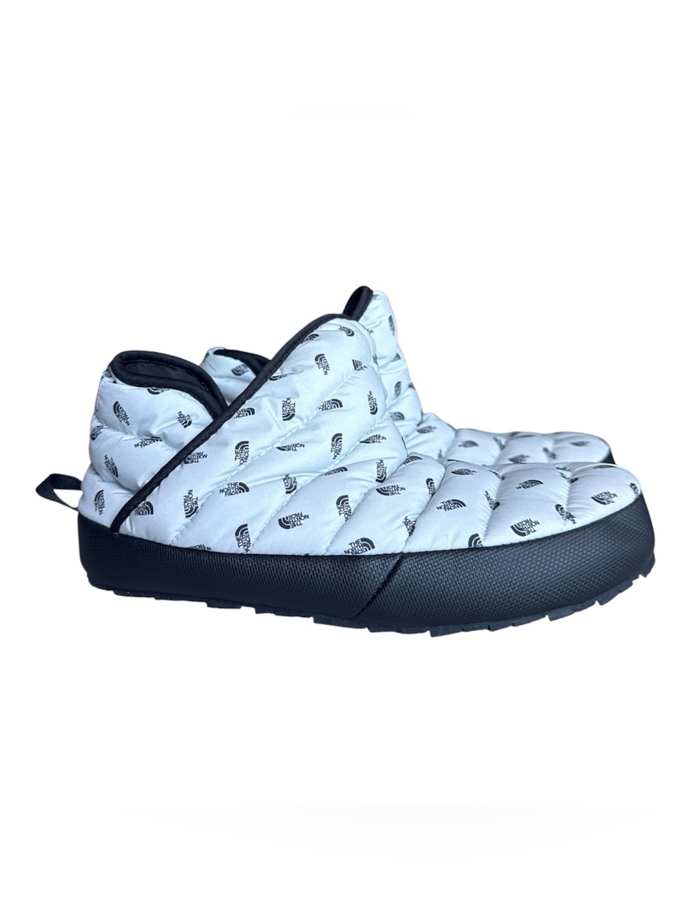 The North Face ThermoBall Traction Mule V Women’s 7 White Logo Print Like New